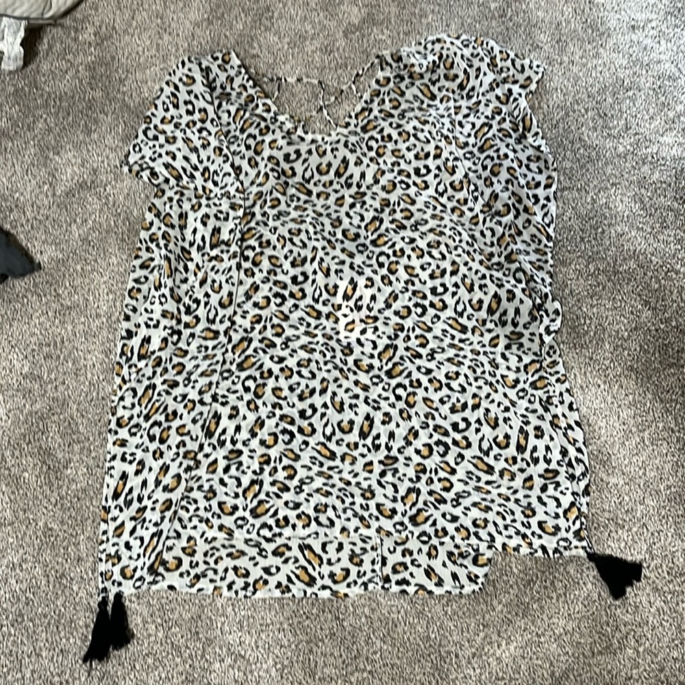 Womens leopard swimsuit cover up